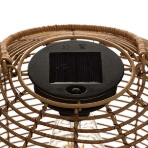 NATURAL RATTAN SOLAR LAMP