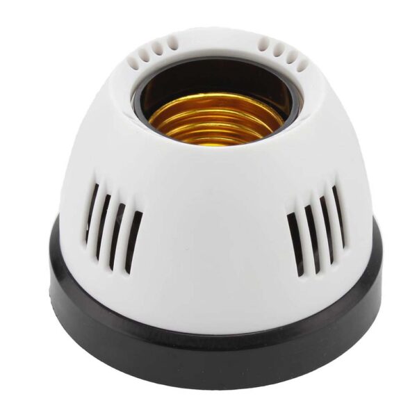 White Screw-Type Bulb Holder