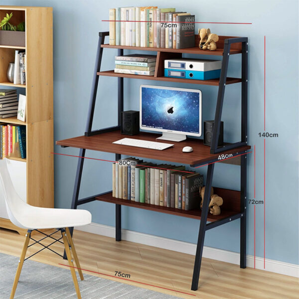 ladder Computer Desk Hutch