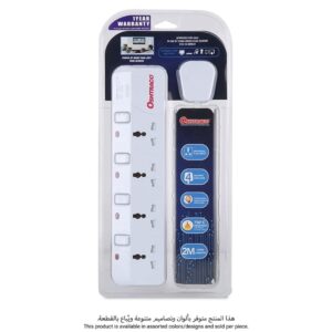 Oshtraco Universal Plug Input 4-Socket Extension Cord