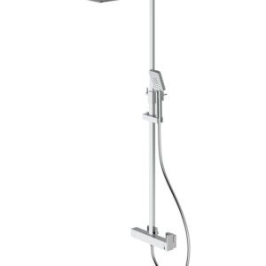 ADJUSTABLE shower column and Diverter in the mixer Chrome