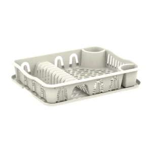 Cosmoplast Plastic Dish Drainer W/Tray