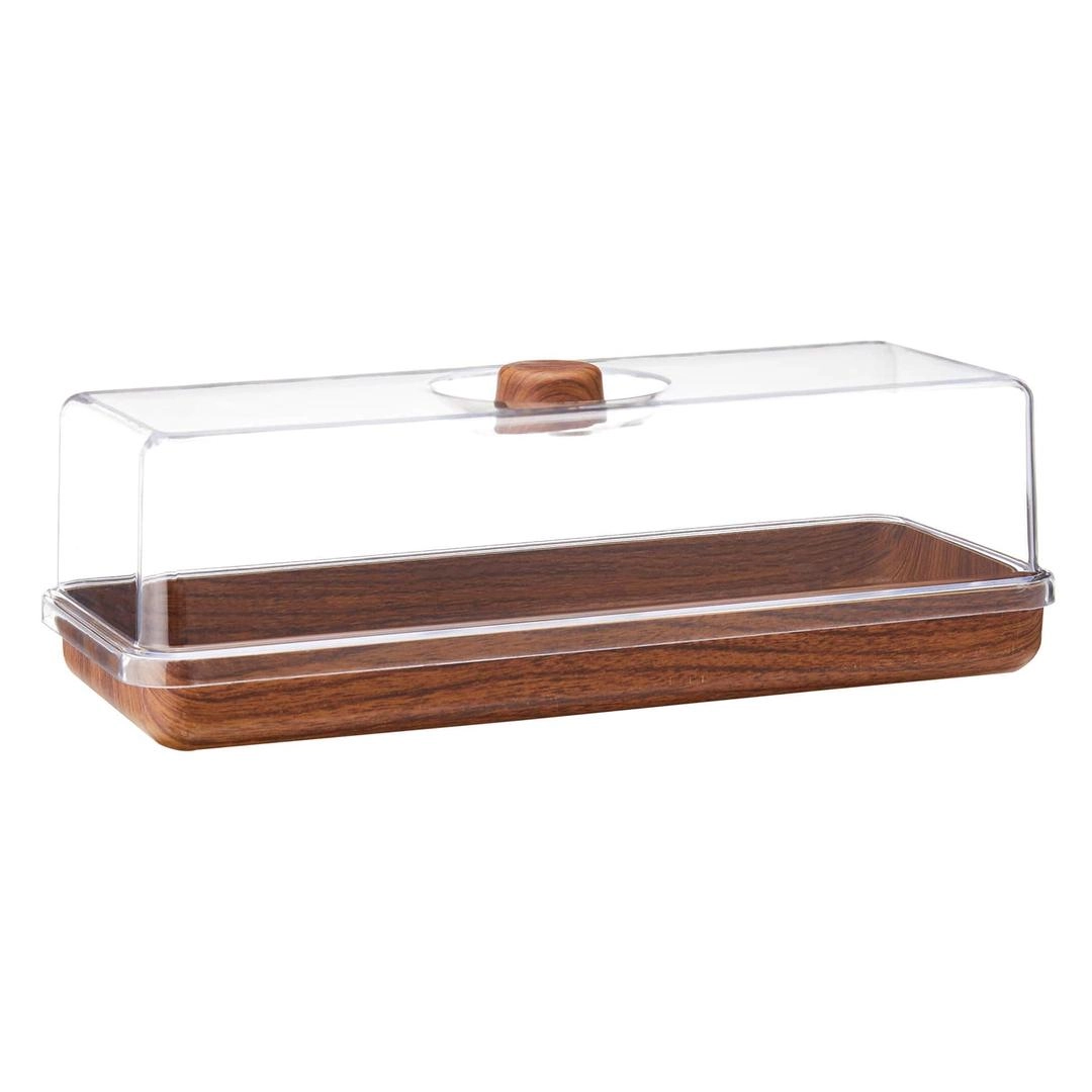 Evelin Bread & Cake Serving Tray W/ Cover