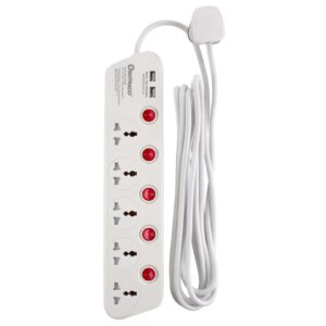 Oshtraco 5-Way Extension Cord W/ 5 USB Ports