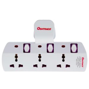 Oshtraco 3-Way T-Socket Universal Plug