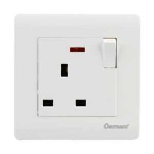 Oshtraco Wall Switched Socket W/Neon