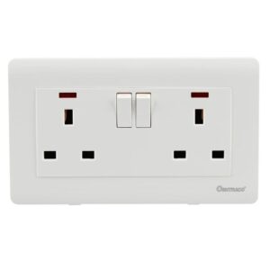 Oshtraco Double Wall Socket W/Neon