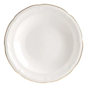 Orchid Earl Embossed New Bone China Soup Plate