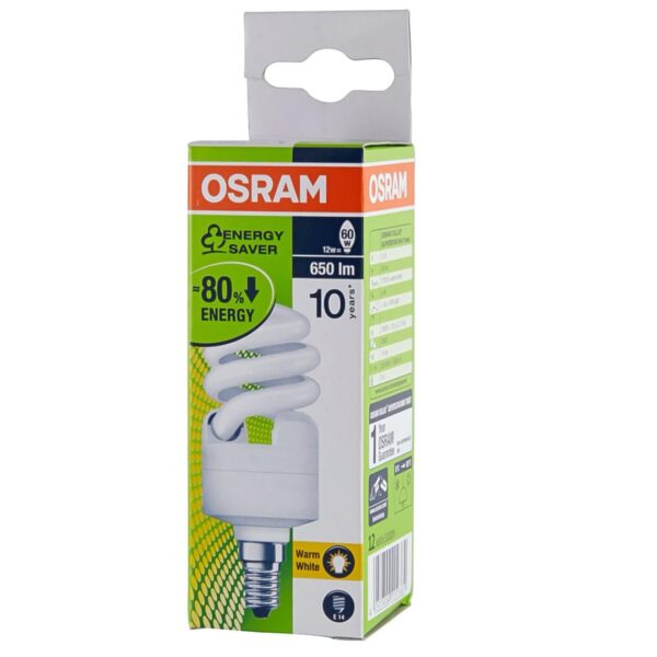 Osram Duluxstar E27 12W 48 mm Mini Twist Bulb