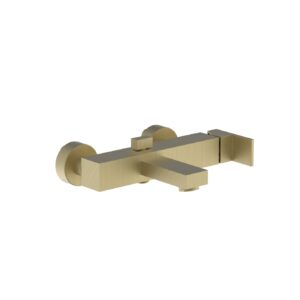 Exposed Bath Shower Mixer with Soft Brass