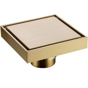 Floor Drain 15*15 6*6 Tile Insert Gold-904-A1