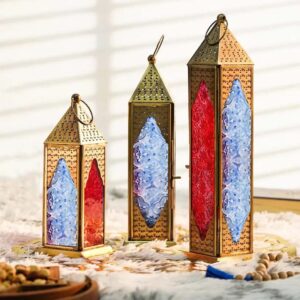 Hilalful Brass Antique Lantern Set