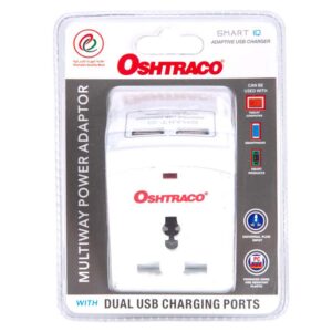 Oshtraco 3 Way Multi Adaptor with 5 V USB