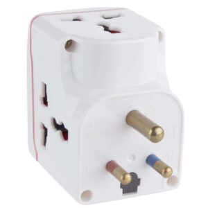 Oshtraco 3-Way Universal Adaptor Plug W-Individual Switch