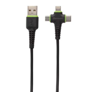 Oshtraco MobiPower Tri-Head Charge-Sync Cable