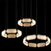 Pendant Light - 77092 D614*D740*D614*H1200 Gold - 3 Rings (3000K)