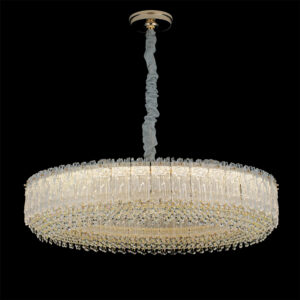 Pendant Light K9 Crystal Gold