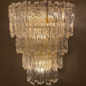 Wall Light Crystals Gold