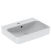 Geberit VariForm lay-on washbasin rectangular with tap