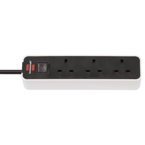 Brennenstuhl Ecolor 3 Way Extension Socket