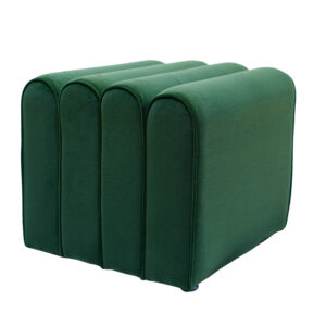 Modern Velvet Modular Sofa/Pouf