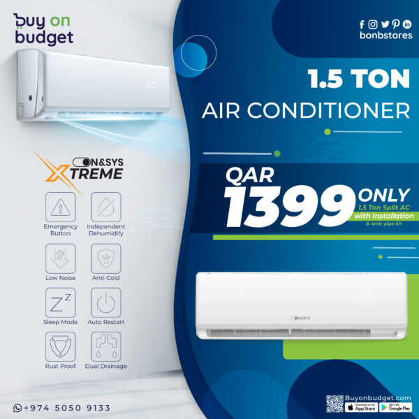 ON&SYS Split Air Conditioner 1.5 Ton - Extreme (ONSHWS0-018R4T3C)